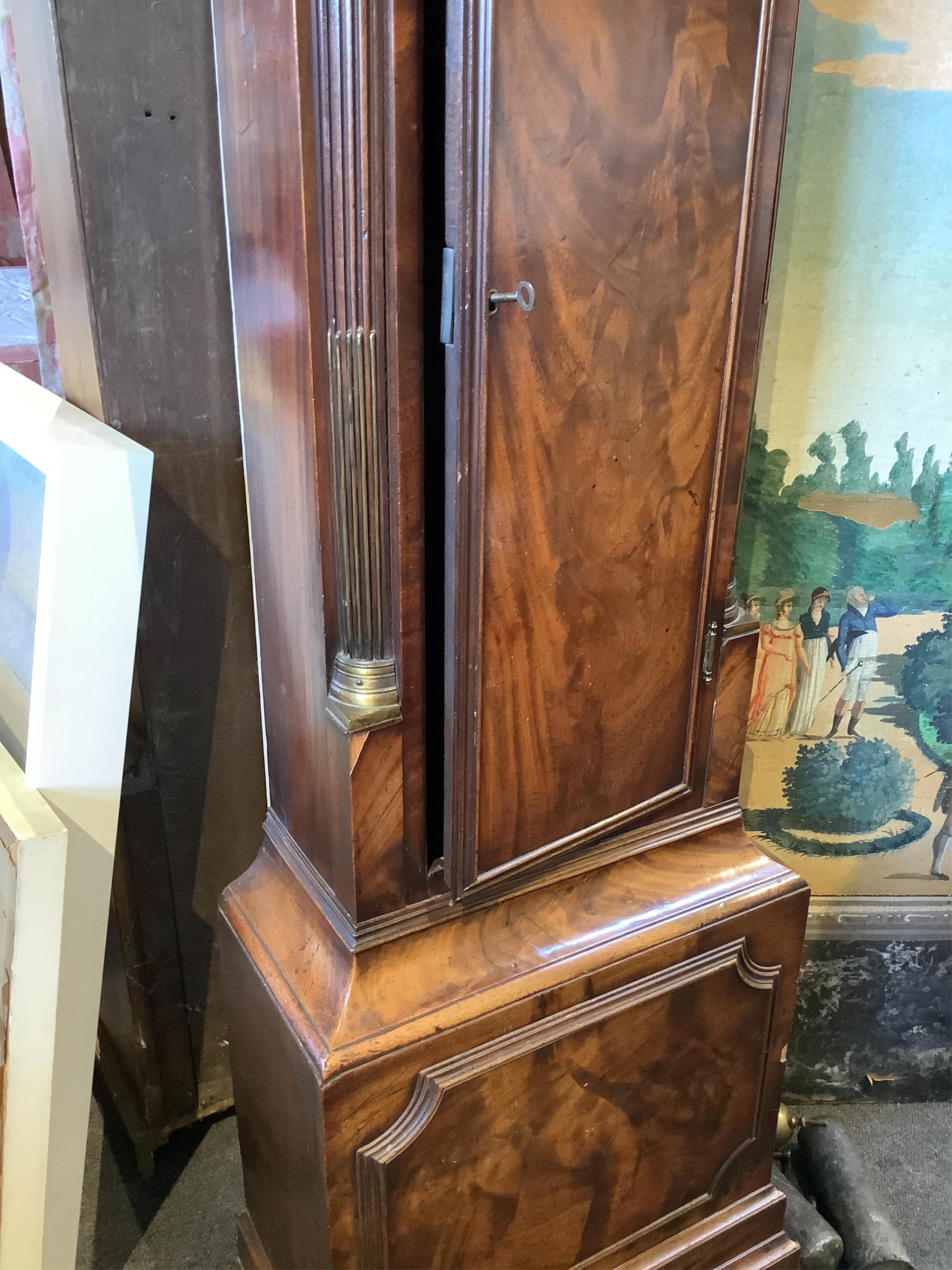 A George III mahogany eight day longcase clock, anonymous, c.1770